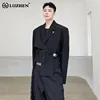 LUZHEN Original Asymmetric Splicing Design Blazers 2025 Spring Personality Fashion Street High Quality Men's Suit Jackets LZ2551 1