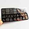Festive Christmas Nails Stamping Plate Set Winter Snowflake Cartoon Gingerbread Sweater Image Print Template Manicure Mold Tools 4