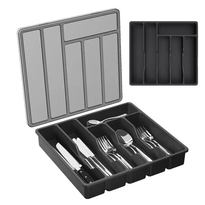 

Flatware Storage Case With Handle Flatware Utensil Storage Case Silverware Storage Box For Cutlery Spoons Cutlery Storage Holder