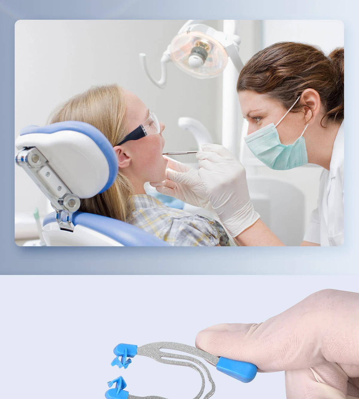 AZDENT Dental Matrix Sectional Contoured Zangen Kit Metall Feder Clip Matrizen Klemmen Keile Ringe Austauschbare Zahnmedizin Werkzeuge – Detail 2