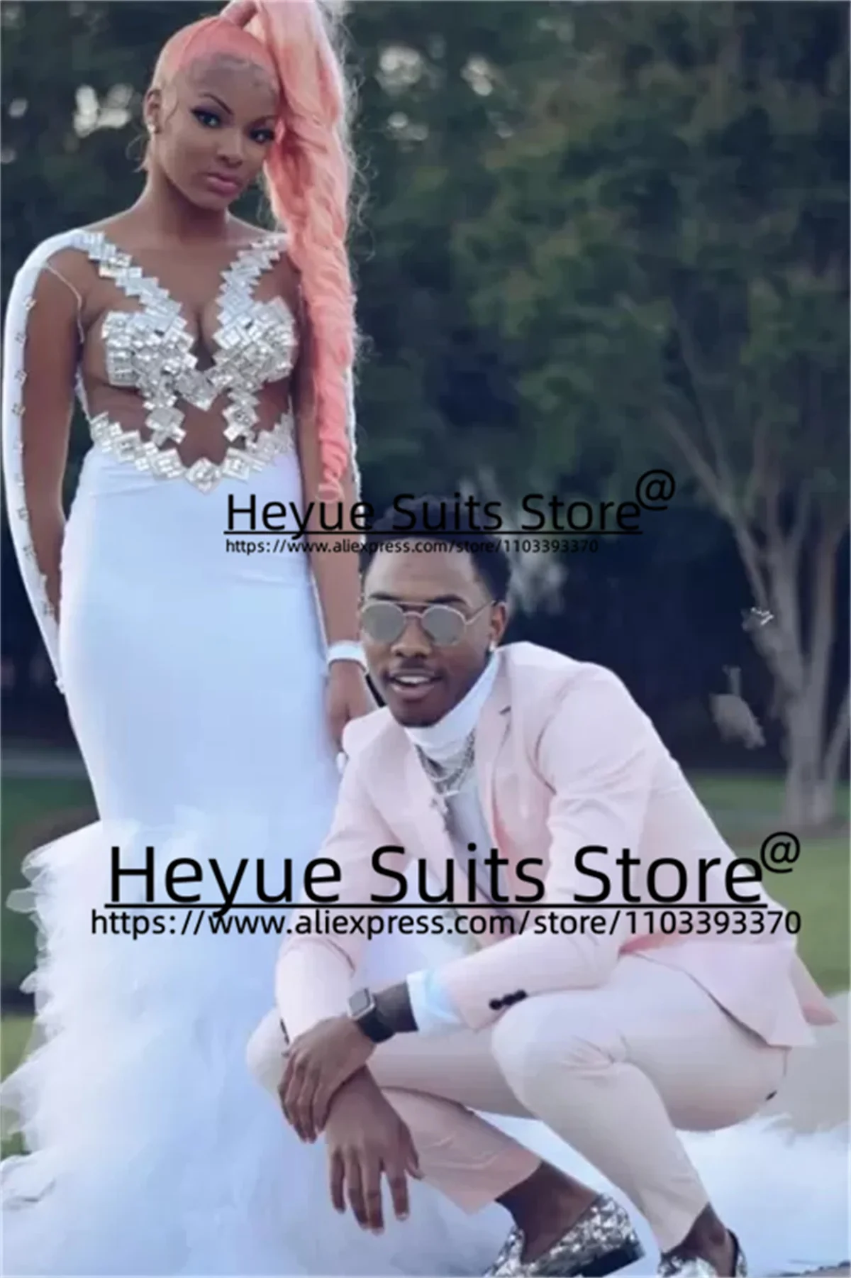 Autumn Fashion Pink Wedding Suits For Men Slim Fit Notched Lapel Groom Formal Tuxedos2Pcs Sets Elegant Male Blazer Costume Homme