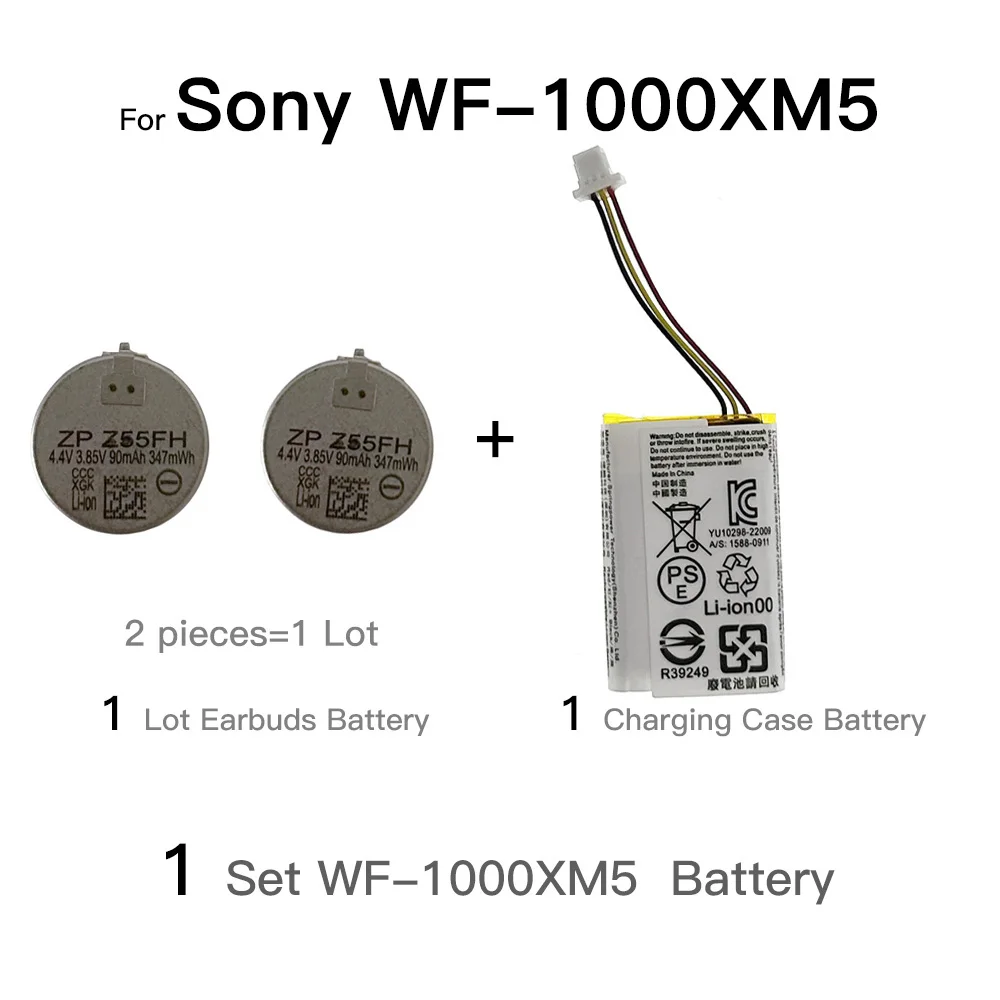 Zenipower-Sony WF-1000XM5 1000xm5 xm5ヘッドセット用のオリジナルzp
