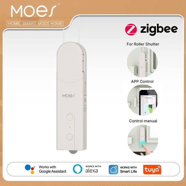 มอเตอร์ม่านม้วนอัจฉริยะ ZigBee DIY พร้อมฮับควบคุม ใช้งานร่วมกับแอป Tuya Smart Life ควบคุมด้วยเสียงผ่าน Alexa และ Google Home 1