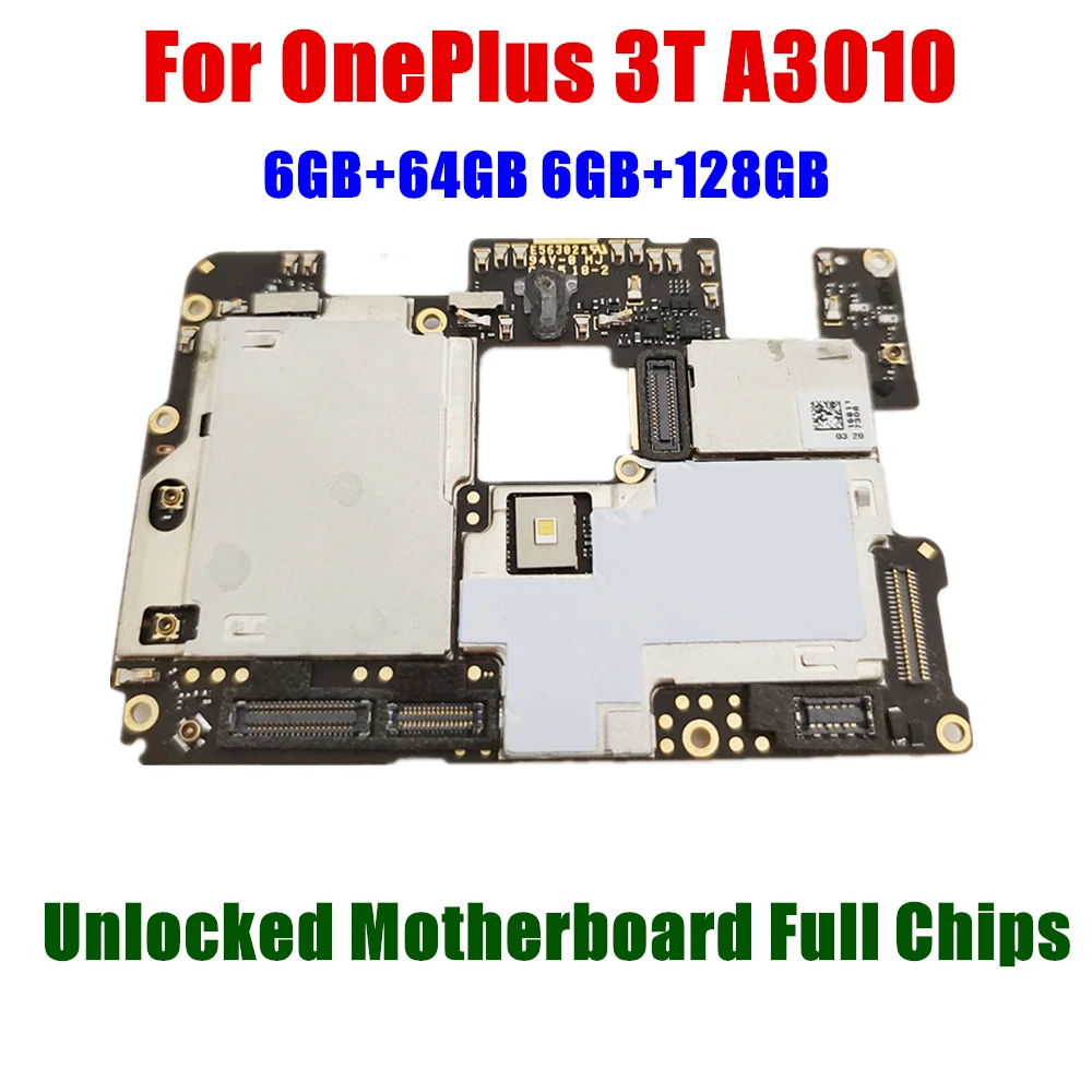 

Unlocked Main Board Mainboard Motherboard With Chips Circuits Flex Cable FPC For OnePlus 6us3T A3010 64GB 128GB