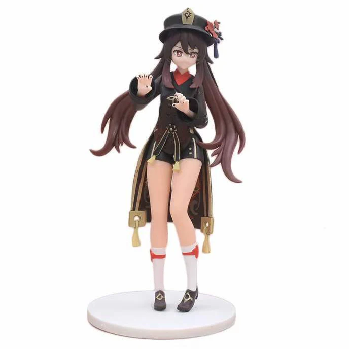 Pistolets Anime Figure Genshin Impact Hu Tao Pvc Action Figurine Collection Modèle Poupée Toys