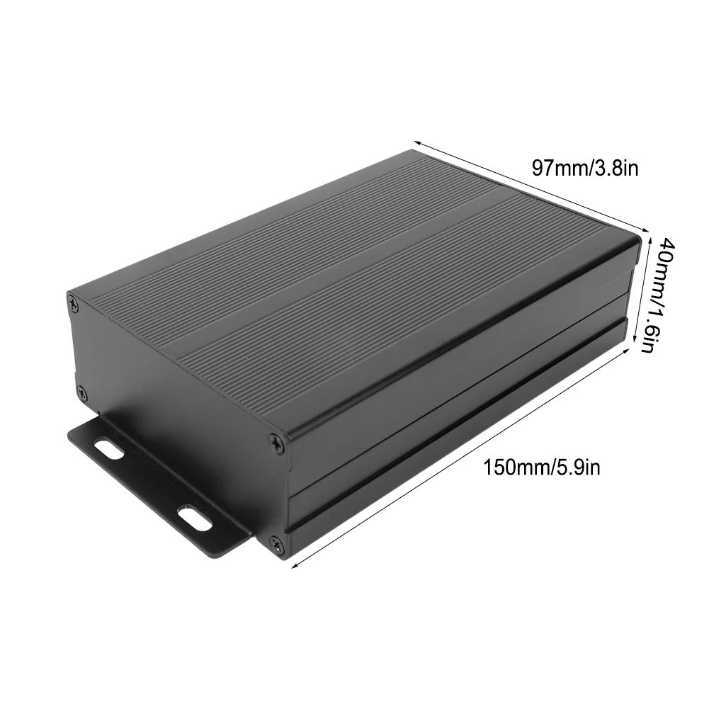 Aluminum Cooling Case for DIY Electronic Projects - Protective Enclosure Box, 40x97x150mm