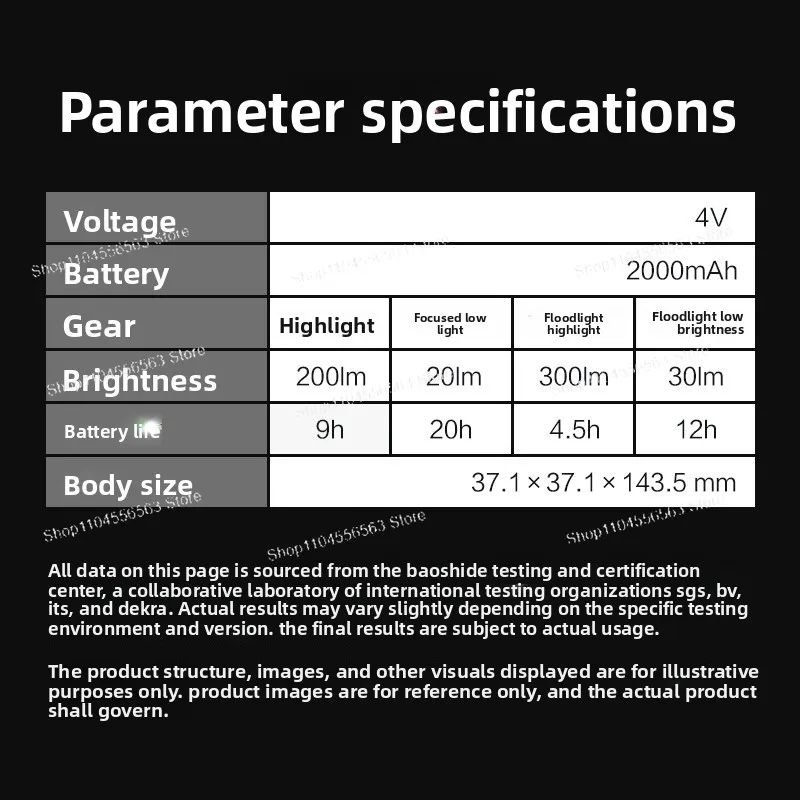 LED 다기능 미니 손전등 WA1650 야외용 소형 휴대용 충전식 장시간 배터리 수명 조명