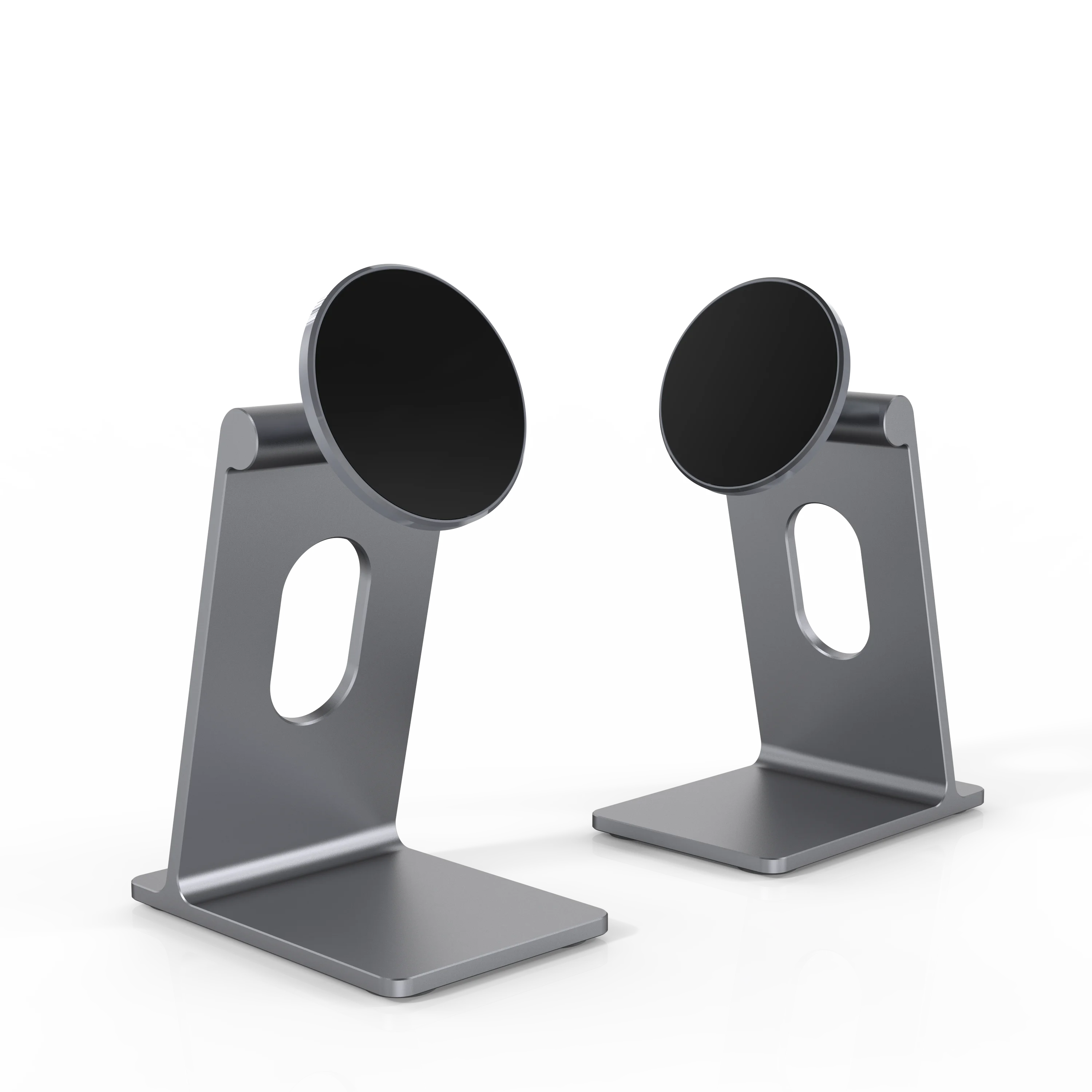 

New Style Magnetic Suction Mobile Phone Desktop Bracket Metal Creative Frame Square Tablet Office Suction Cup Bracket Simple