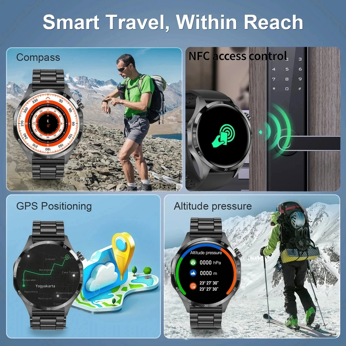 ȭ GT4  AMOLED ũ  ȭ  GPS Ʈ ġ, NFC IP68  ɹڼ  Ʈġ, 2024 ǰ