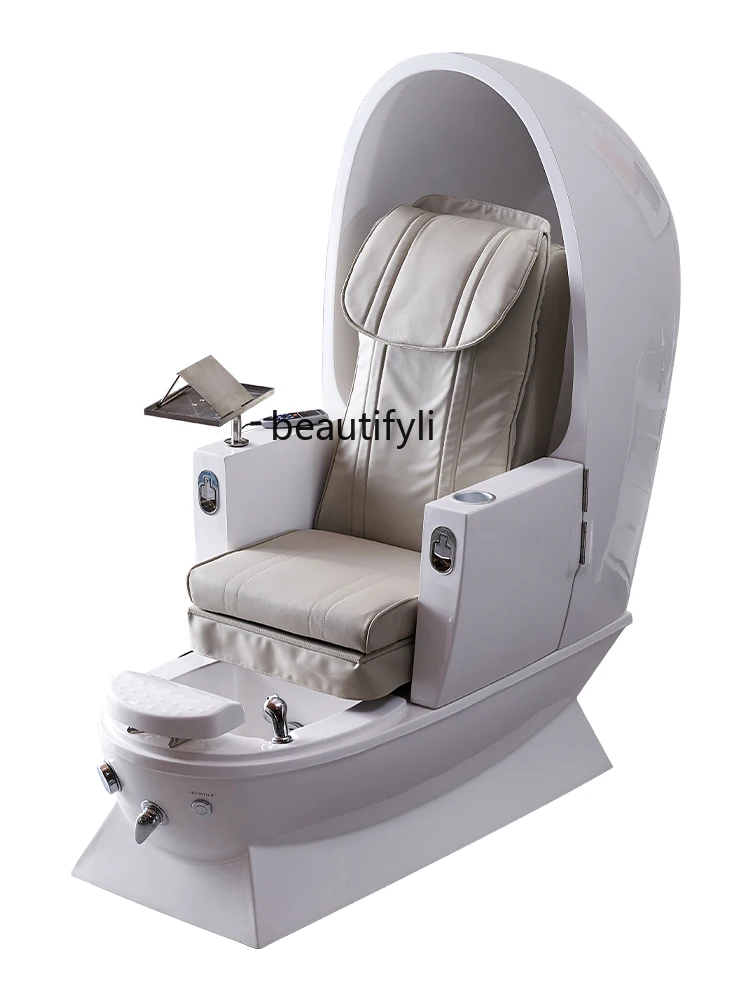 Space Capsule Manicure Foot Massage Sofa Multi-Functional Integrated Foot Bath Electric Massage Chair Pedicure Spa first class space capsule sofa multifunctional electric leather single person sofa adjustable and simple modern boss lounge