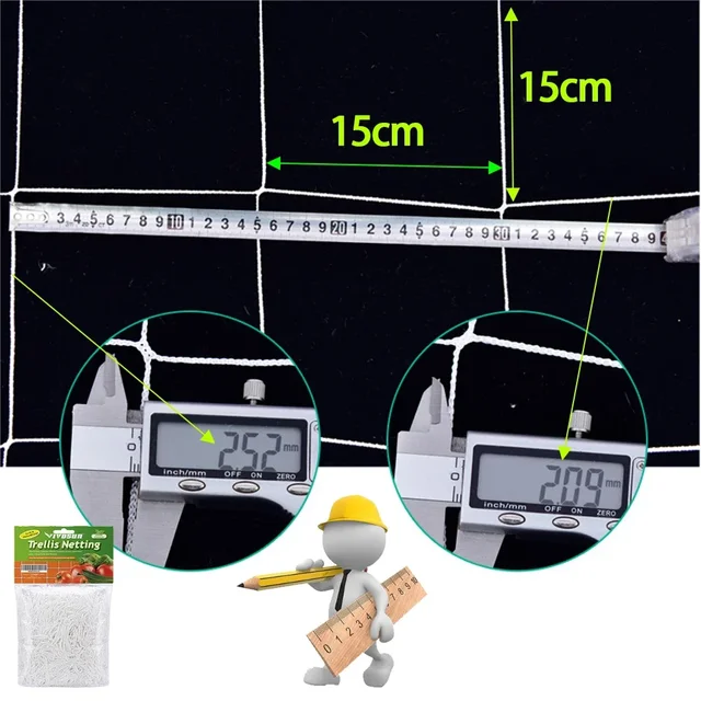 All-Weather Trellis Netting Mesh Heavy-Duty Plant Support Stand for Flowers Vegetable Vine Climbing String Net Gardening Tools 2