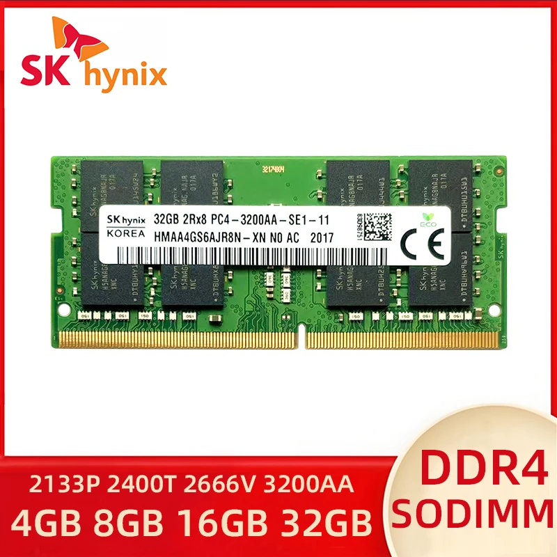 SK hynix 4GB 8GB 16GB 32GB PC4 1RX8 1RX16 2RX8 2133P 2400T 2666V