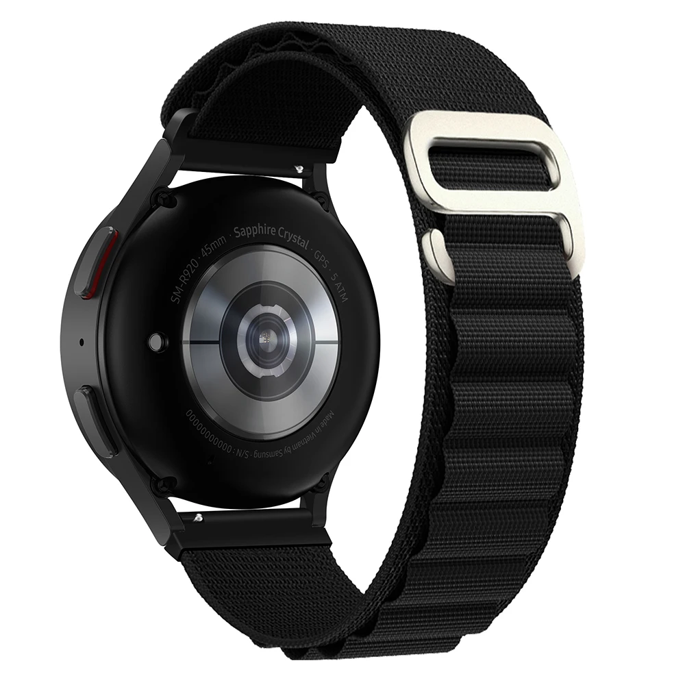 Versatile 22mm Nylon Loop Strap for Smartwatch Sport Wristband Replacement