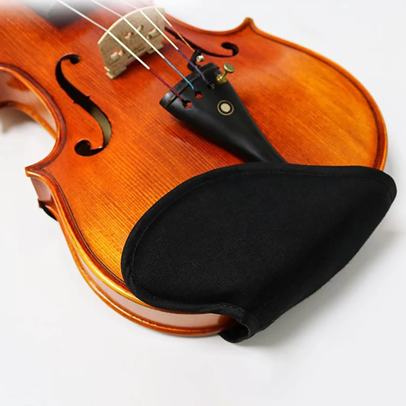 Violin Chin Shoulder Rest Pad 1/8 1/4 1/2 3/4 4/4 Fiddle Soft Cotton Cover Sponge Cushion Violin Parts Instrument Accessories