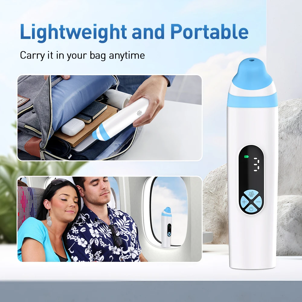 Electric Portable Ear Pressure Relief Device Eustachian Tube Unclogger for Balancing Ear Pressure Tinnitus & Earache Relief