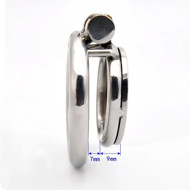 Dispositivo de Castidad de Metal súper corto con jaula de placa  grande/pequeña, tubo uretral, anillo con pinchos, anillo para pene,  cinturón de castidad, juguete sexual para hombres - AliExpress