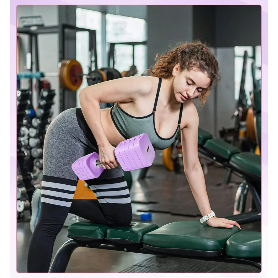 25LB Each Adjustable Dumbbell Set Free Weights Dumbbells Set for Women Men Hand Weights Sets Adjust Dumbbell Weight Sets for Hom