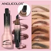 3d Dye Eyebrow Pencil Hairline Anti-smudge Waterproof Long Lasting Black Brown Large Brush Natural Wild Eyebrow Enhancers Cream 4