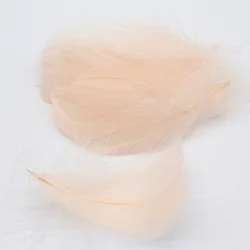 Elegant Natural Goose & Swan Feathers for Home Decor & Crafting - 100 Pieces (Beige)