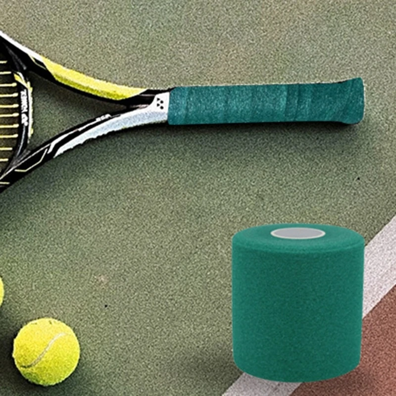 Sponges Badminton Racket Grip Cushion Wrap Foams Film Tennis Racket Wrap Tape Athletic Tape Muscle Bandages 1 Roll racket grips,racket tape,badminton overgrip,sweatband grip tape,badminton racket film,badminton racket handle film