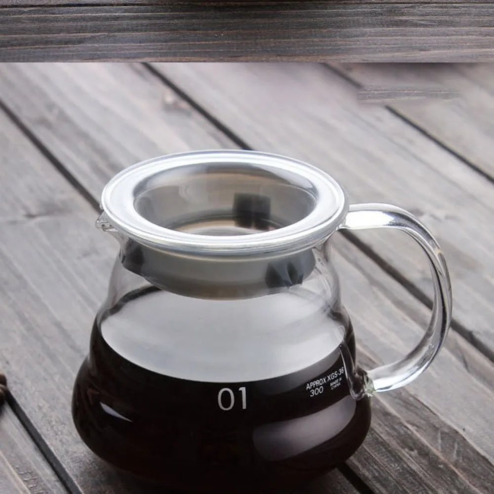 투명 유리 브루 드립 주전자, 커피 필터 주전자, 바리스타 붓기, 커피 메이커 포트, 360ml, 600ml, 800ml