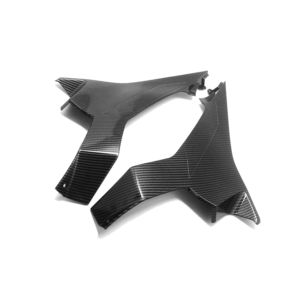 

1Pair ABS Carbon Fiber Gas Tank Side Panel Fairing for Kawasaki Ninja EX400 2018-2020 Motorbike Fuel Tank Guard Cover