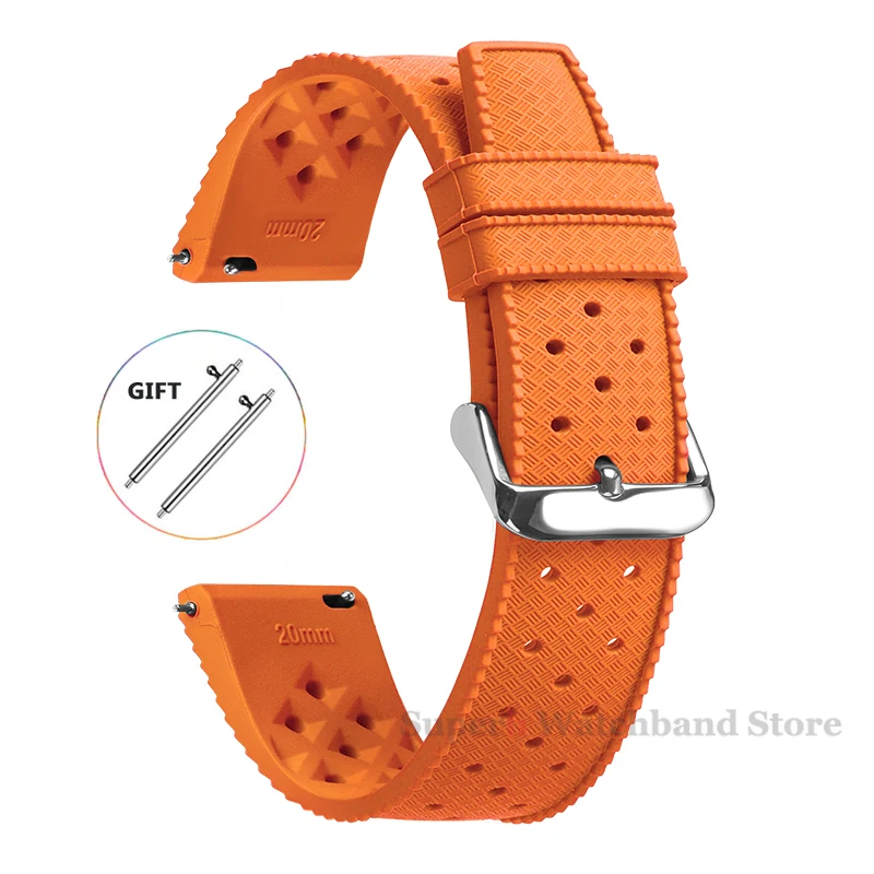 Tropical Silicone Quick Release Waterproof Watchbands