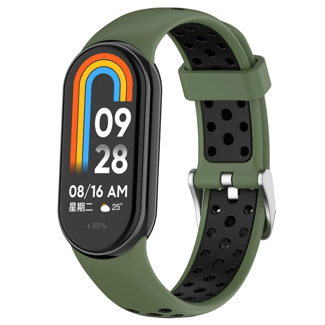 thumbnail: ToVioc Magnetische Armband Voor Xiaomi Mi Band 10/9/8 - Siliconen, Verstelbaar, Vervangende Polsband