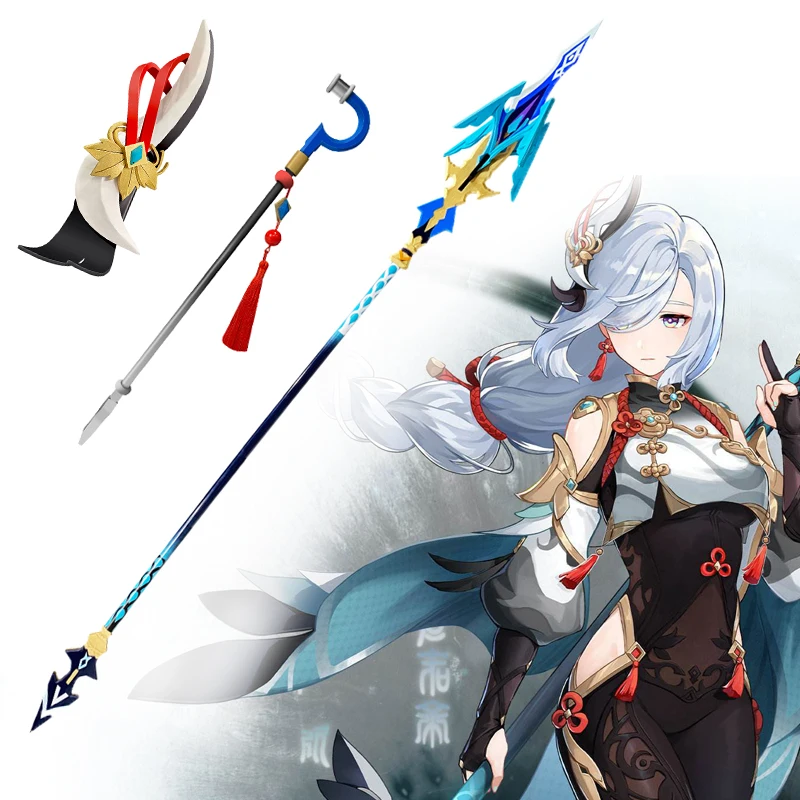 

Game Genshin ударопрочное оружие тартаглии, реквизит для косплея, переключаемое оружие, форма двойного ножа, ПВХ, деревянный реквизит для вечевечерние