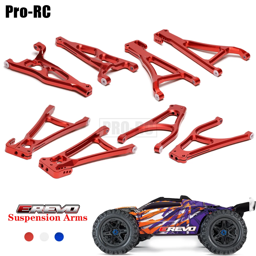 Upper&Lower Left&Right Alloy Suspension Arms Set 8631 8632 8633 8634 Upgrate Prat For Rc Car 1/10 Traxxas E-Revo 2.0 Vxl 86086-4