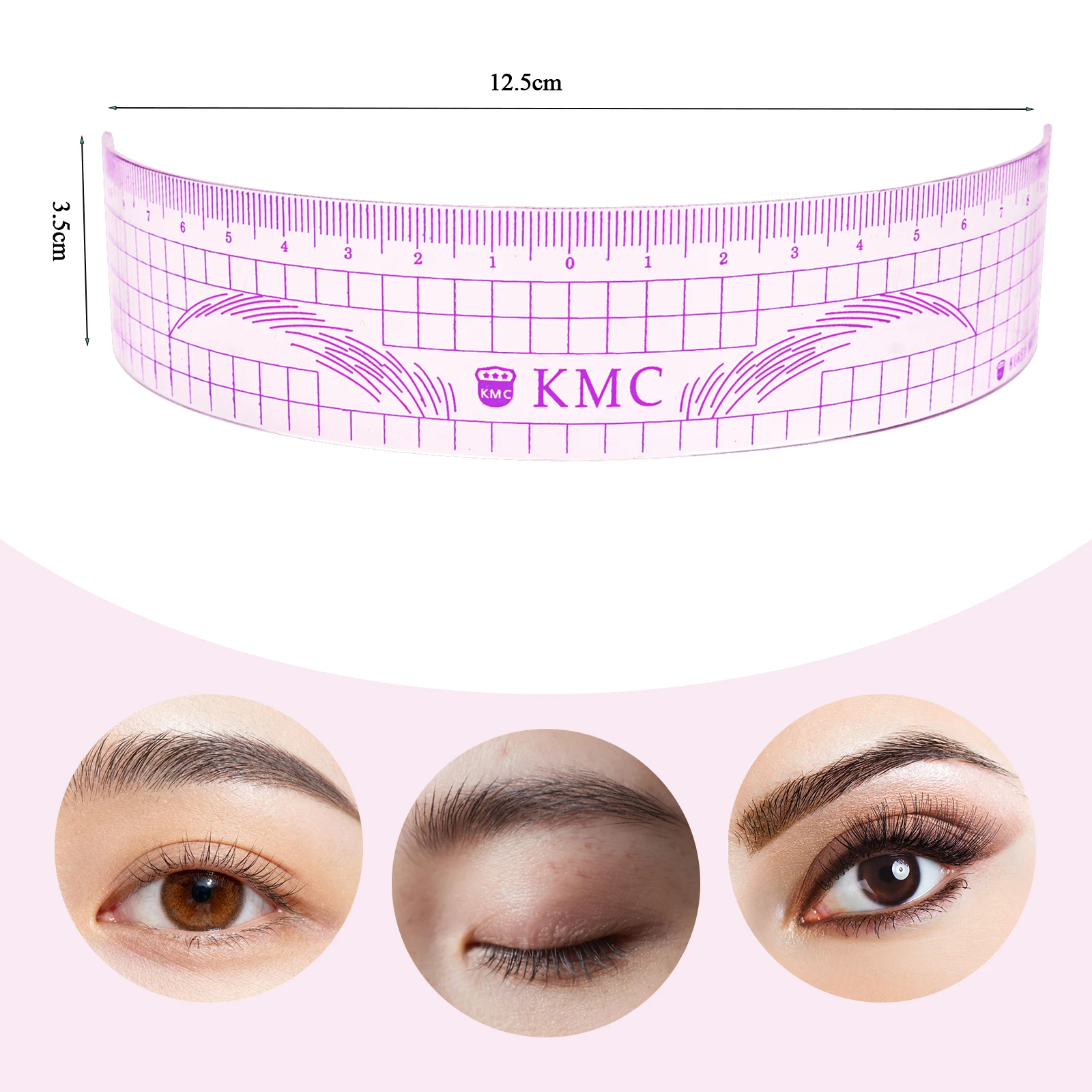 10pcs 메이크업 페이스 눈썹 자 타투 스텐실 화장품 측정 도구 재사용 가능한 눈썹 가이드 자 마이크로 블레이딩 눈썹 영구화장 도구