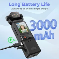 4K Pocket Action Camera Touch Screen WIFI Outdoor DV 180° Rotatable  Anti-shake Bodycam Portable Small Video Recorder Vlog Cam 4