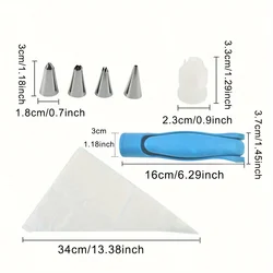 Deluxe Cake Decorating and Baking Tool Kit (Blue)