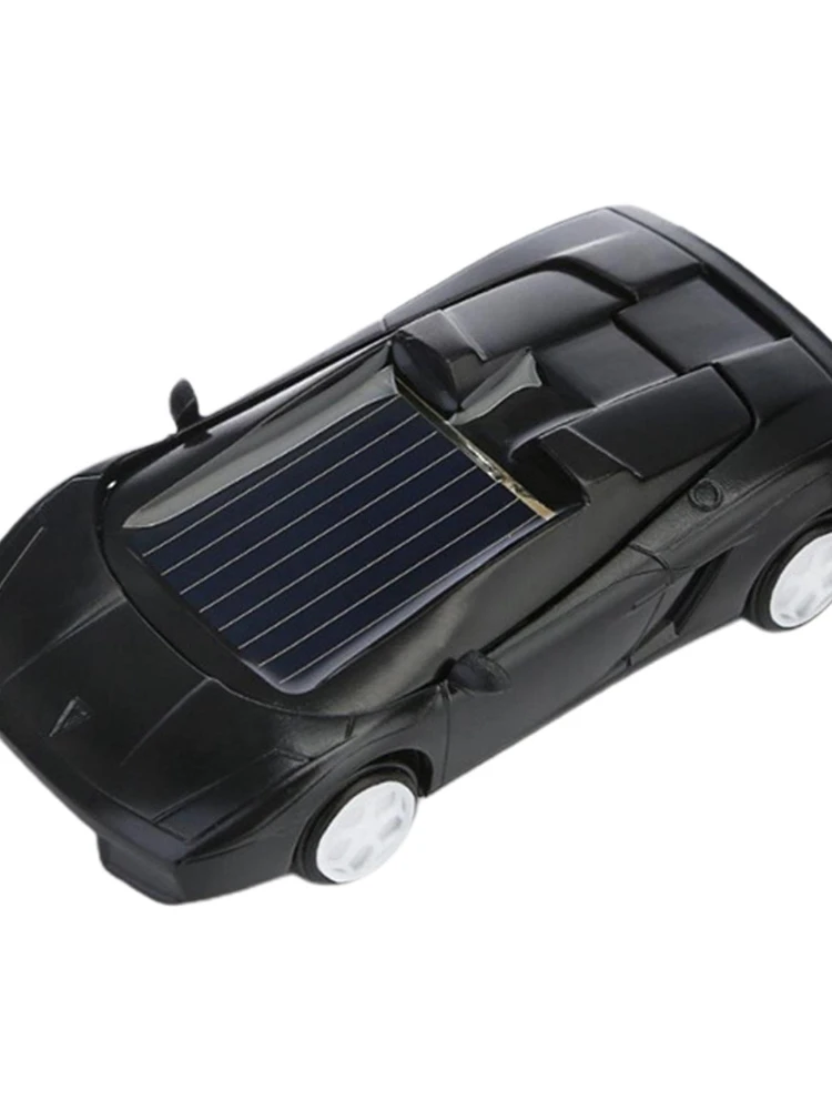 1 Piece Mini Plastic Model Vehicle Multifunction Smallest Portable Gadget Solar Energy Car Toy for Adults Kids Training Learning