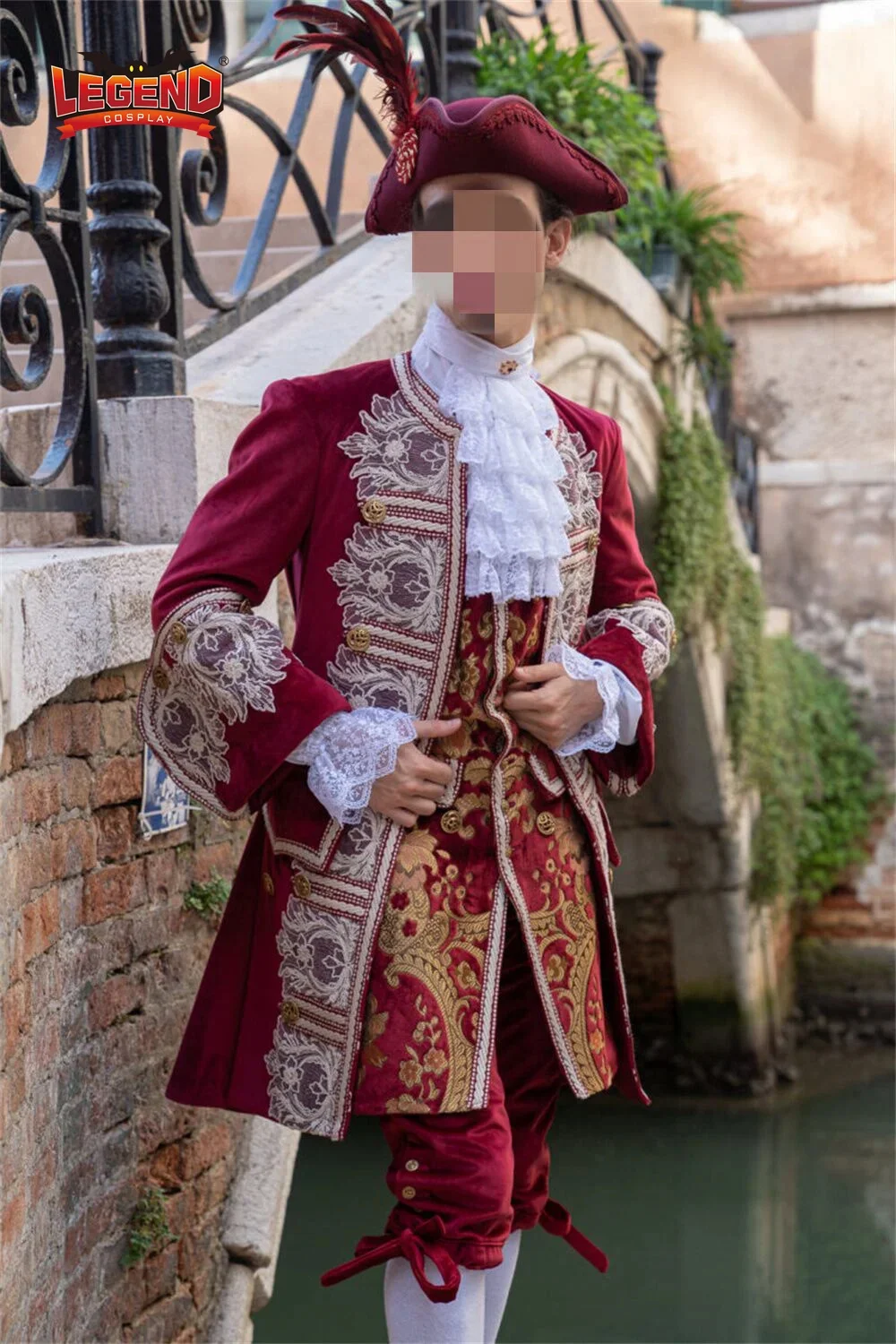 Manteau Long Médiéval Homme Style Steampunk - Queue-de-pie Victorien Avec Nœud Papillon - Costume Renaissance, Fête, Cosplay