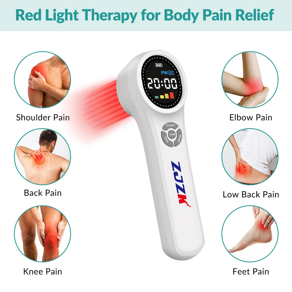 ZJZK 1760mW Cold Laser 660nm 810nm 980nm Lllt Red Light Therapy Class 4 Laser Therapy For Dogs Shoulder Impingement Syndromes