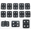 10PCS 40*30mm Small Hinges Black Mini Plastic Door Bearing Butt Cabinet Drawer Jewellery Box ABS Hinge For Furniture Hardware