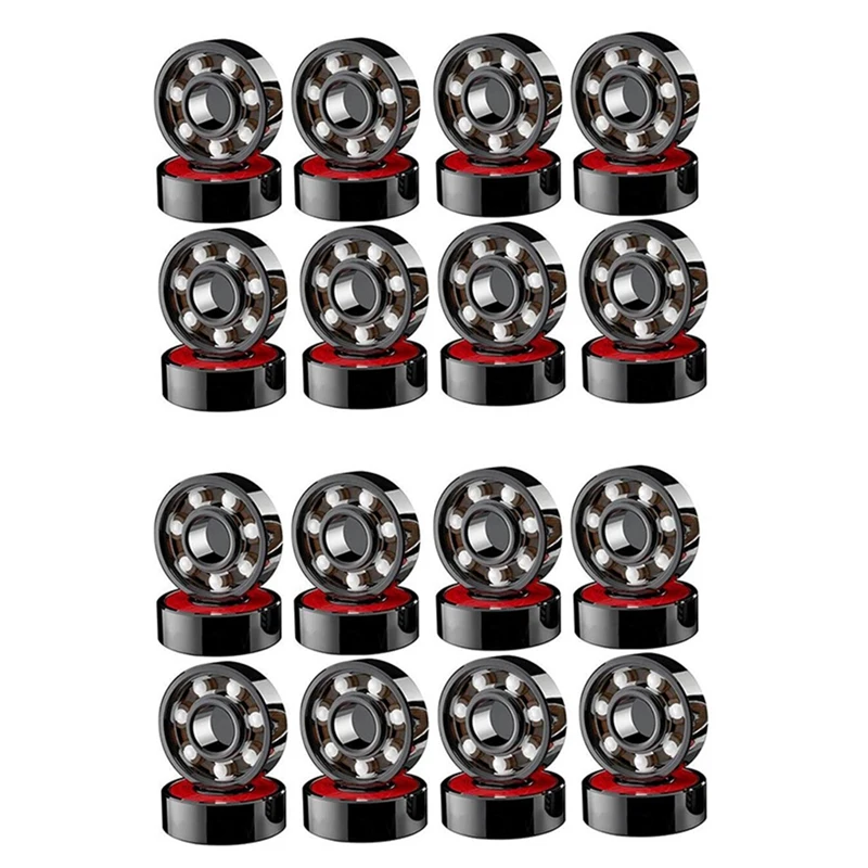 

32 Pcs Ceramic Bearings High Speed Wear Resistant For Skate Skateboard Wheel