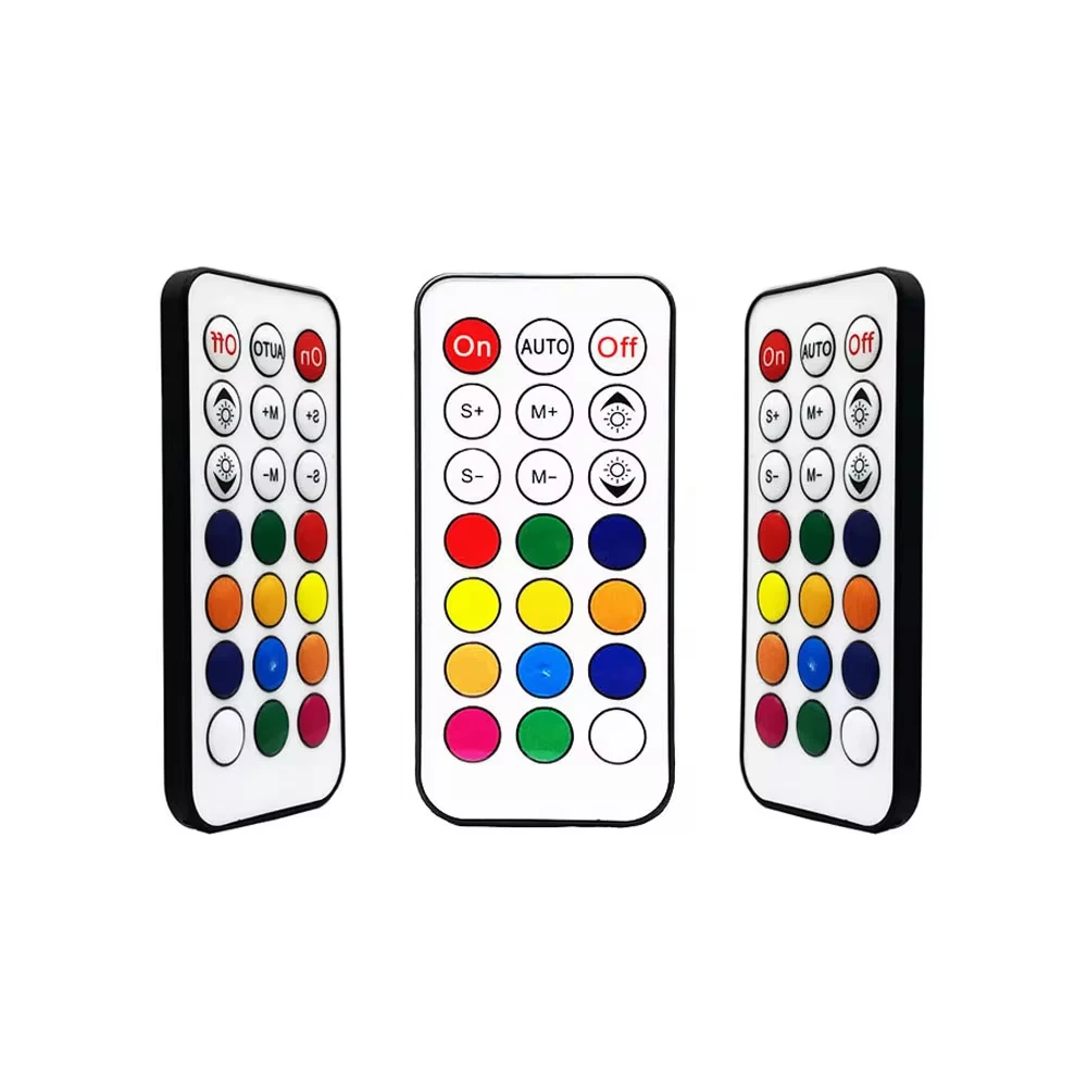 DC5-24V 21Key Mini Led Controller RF Full Color With Remote For 3Pin Individually Addressable 5050 RGB Strip Light Pixel Dimmer