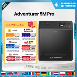 Flashforge Adventurer 5M Pro 3d Printer High Speed Full-auto Leveling Direct Extruder Automatic Shutdown With Camera