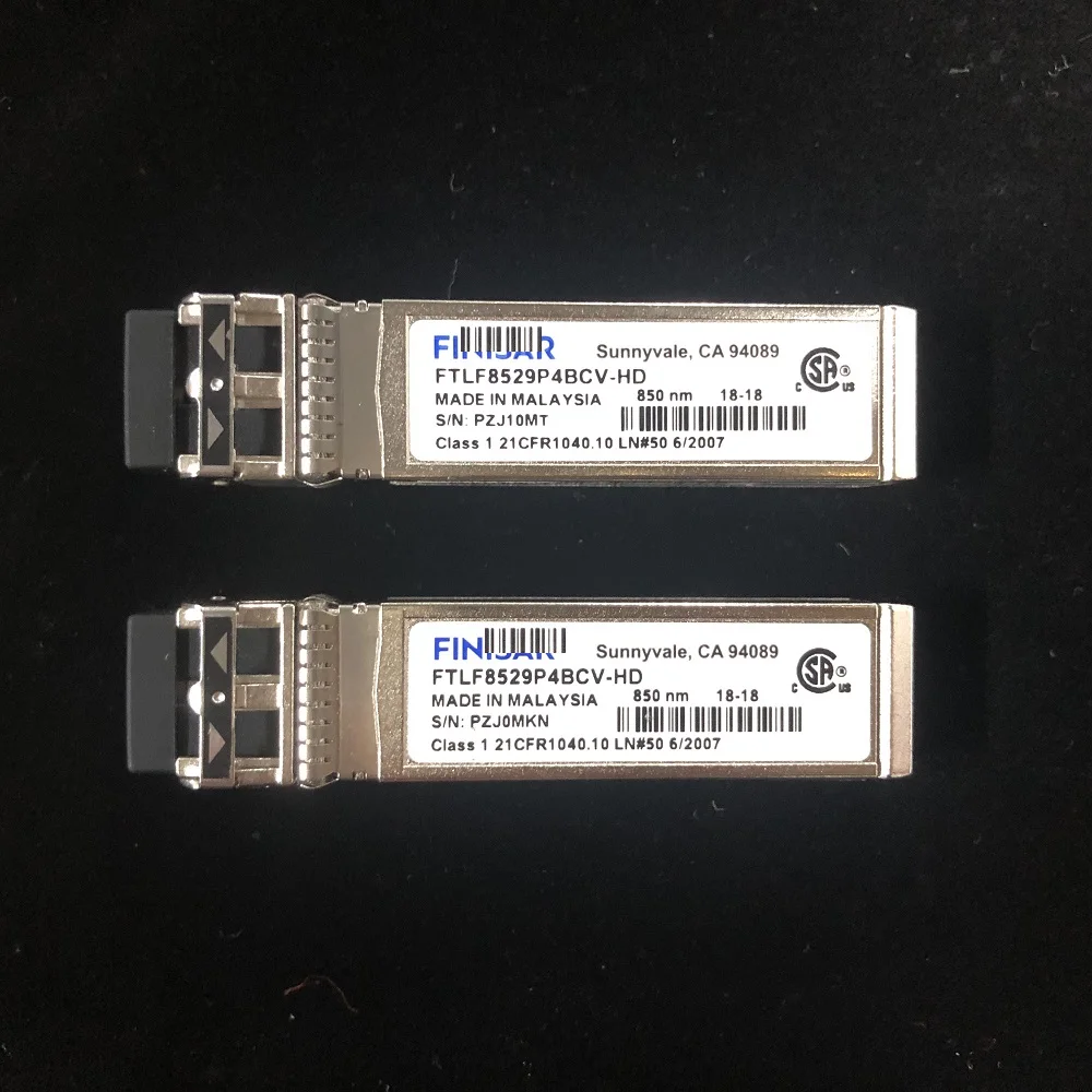 Fi-ni-sar FTLF8529P4BCV-HD 16G 850nm 100m 16G FC RoHS Compliant Short Wavelength SFP+ fiber optic transceiver moudle