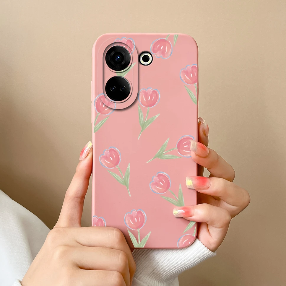 Soft Slim Liquid Silicone Phone Case - Anti-Slip Cute Chubby Boy Girl Design Back Cover