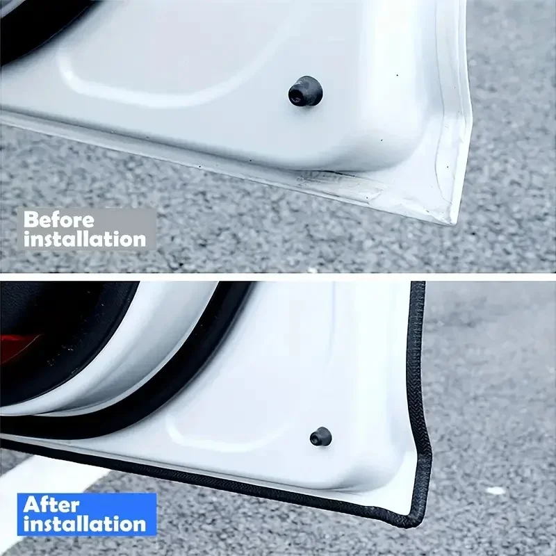 Enhanced U-Shape Rubber Edge Trim Seal for Vehicle Door Protection, 16.4 ft