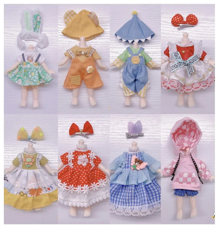 

Cute 17cm BJD Dolls Clothes DIY toys Movable Joints Fashion Princess Figure Girls Gift Toys