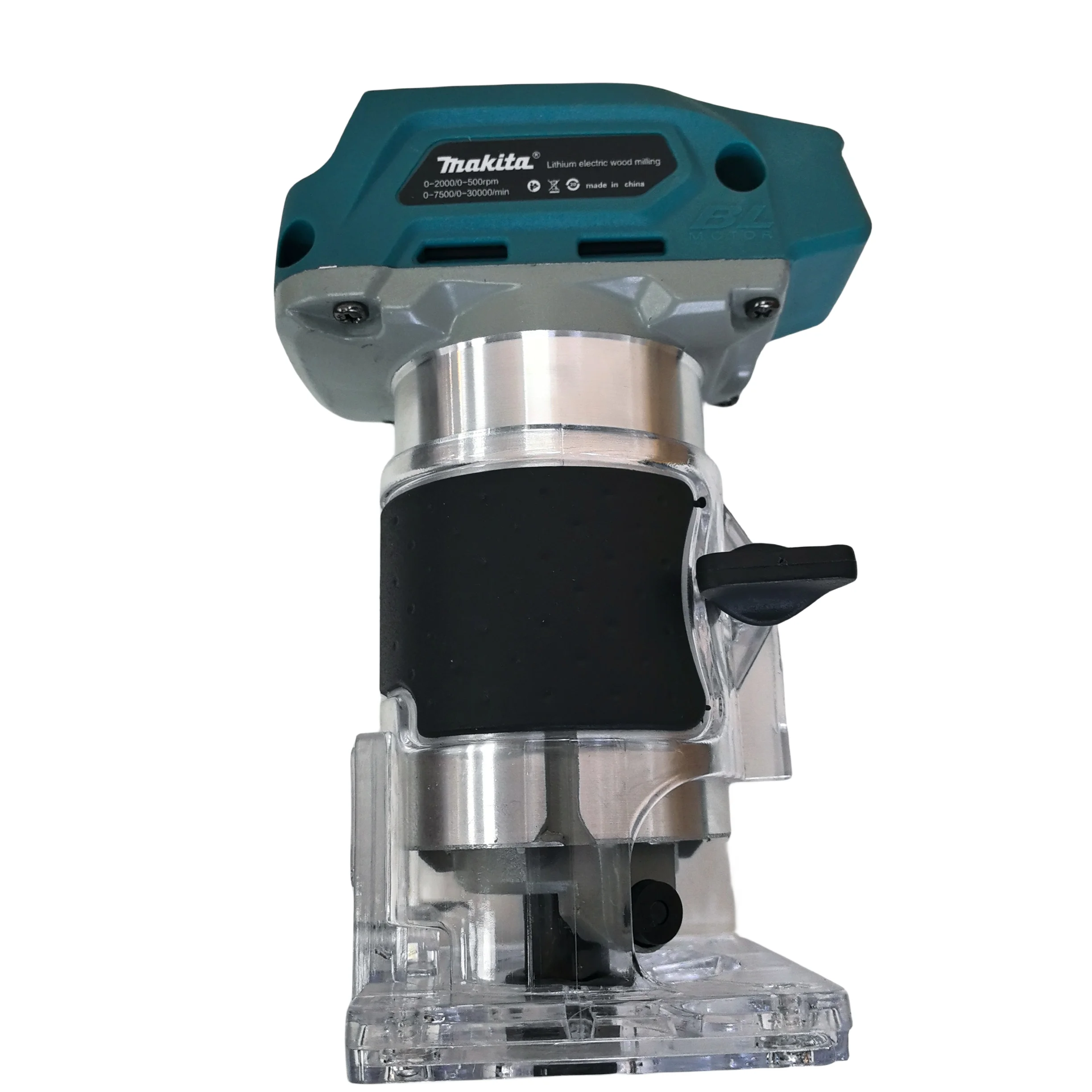 Makita 18v Electric Trimmer Hand Carving Wood Router Engraving 30000rpm Slotting Trimming Electric Trimmer Woodworking DR750 wood router