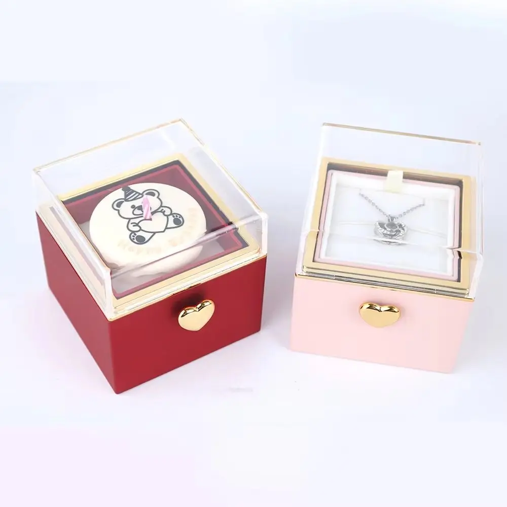 Kreative Bären-Flip-Ringbox Kreative Überraschungs-Schmuckbox Mini-Kuchen Automatische Flip-Ringbox für Freundin Geschenk Überraschungsbox – Detail 8