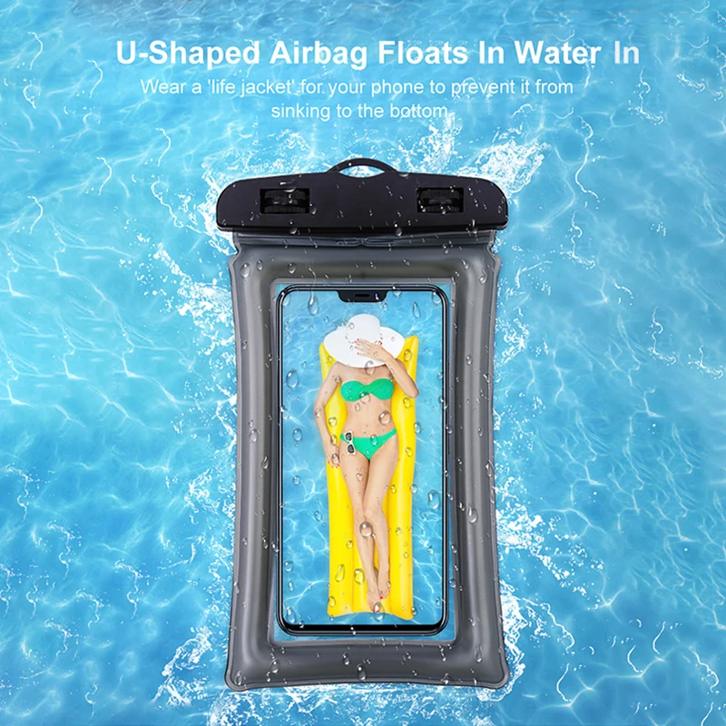 360 Full Cover Airbag Bag Swim Diving Waterproof Phone Case For