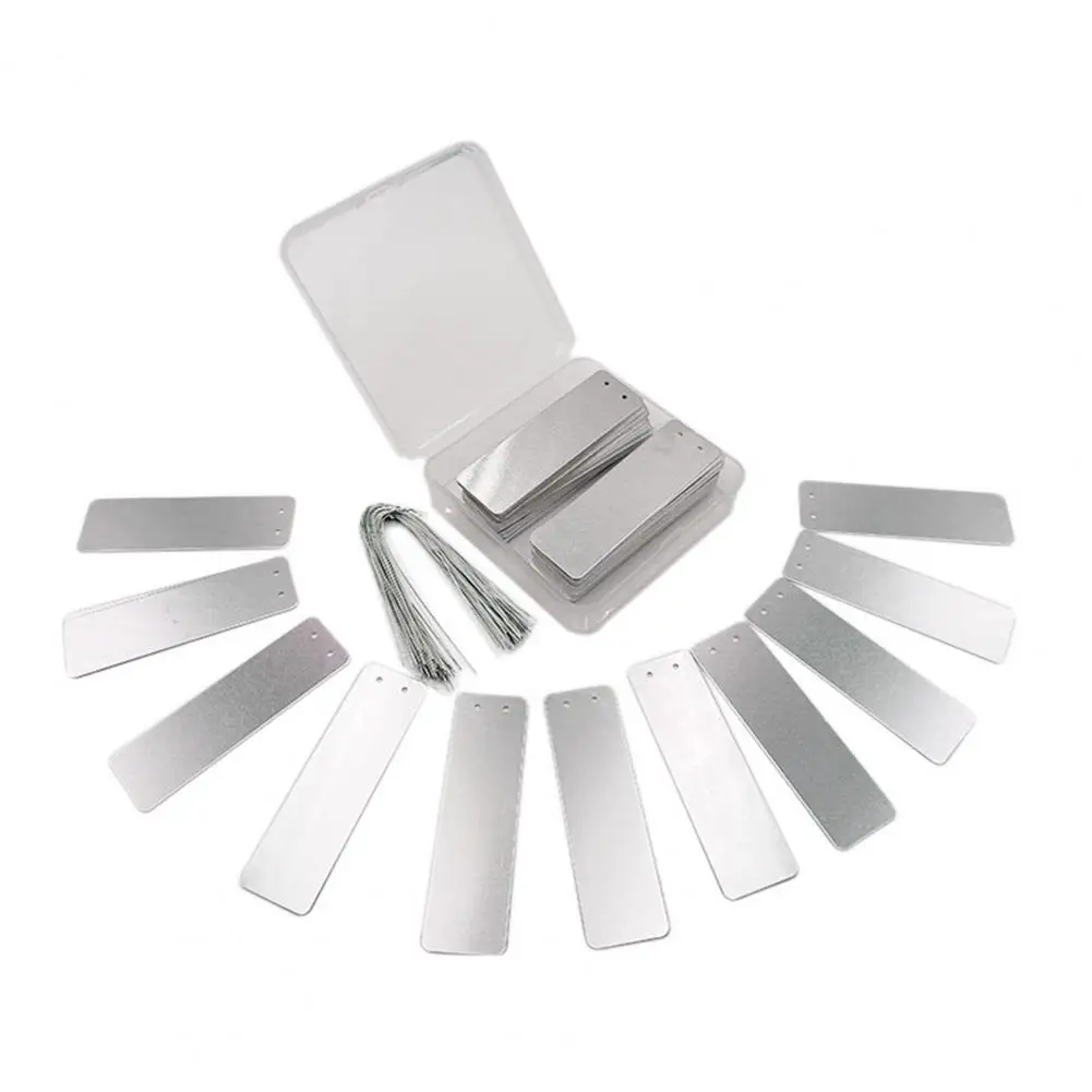 Etichette Per Piante Vesaneae - 100 Pezzi, 6x10 Cm, Plastica Impermeabile, Colorate, Per Giardino E Vasi - Foto 5