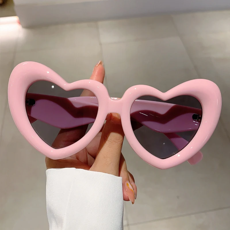 KAMMPT-gafas de sol con forma de corazón para mujer, lentes de sol
