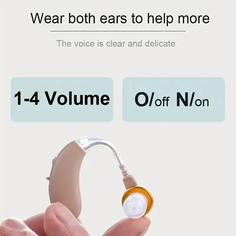 Elderly Double-ear Battery Type Hearing Aid hearing aid